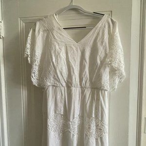 White Eyelet Dress - Ann Taylor - Size 4